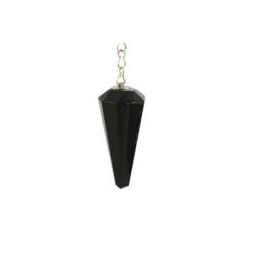 Péndulo hexagonal Obsidiana 3cm aprox.